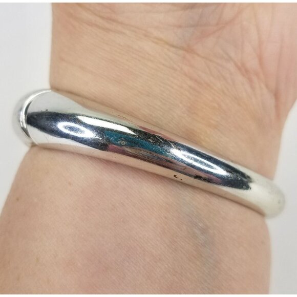 Brighton Silver Tone Kismet Open Scrollwork Hinged Cuff Bracelet Bangle Set of 2 - Picture 2 of 16